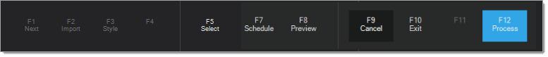 Schedule (F7) Function