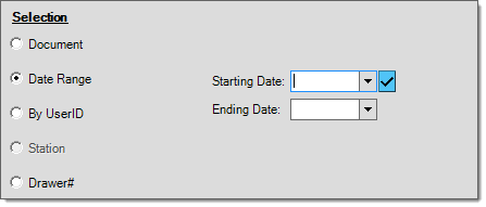 Date Range Selection