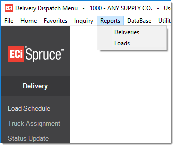 Delivery_Dispatch_Reports_Menu