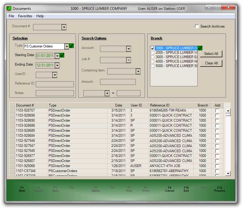 Documents Listing Direct Ship Orders Documents Listing Direct Ship Orders