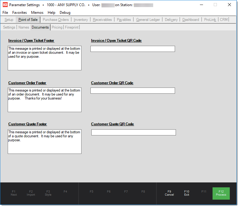 Parameters_POS_Documents