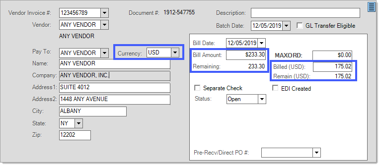 Payables_Billing_Entry_ForeignVendor