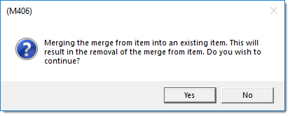 Merge Confirmation