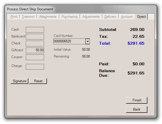 Giftcard Deposits Giftcard Deposits