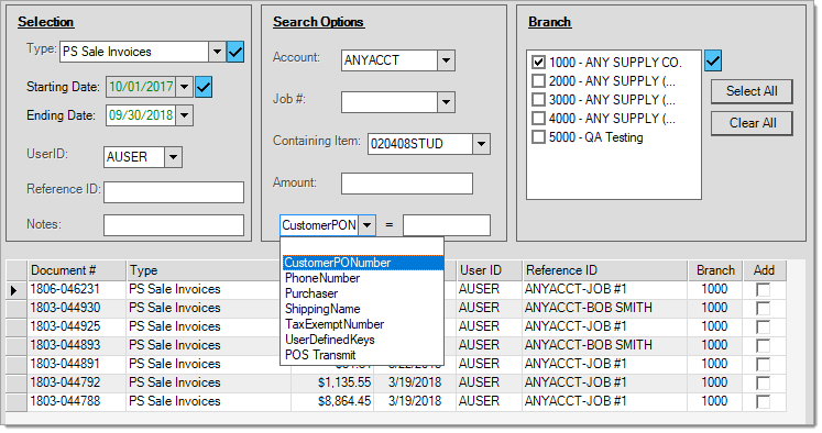 Documents_Search_Invoices