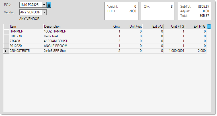 Weight/BFT Display