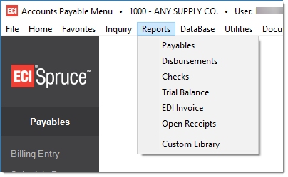 Payables_Reports_Menu