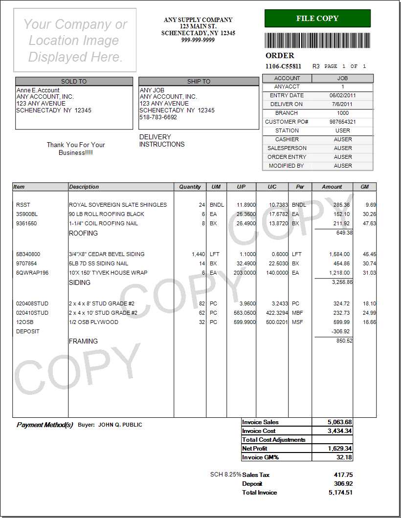 Point of Sale Customer Orders - File Copy