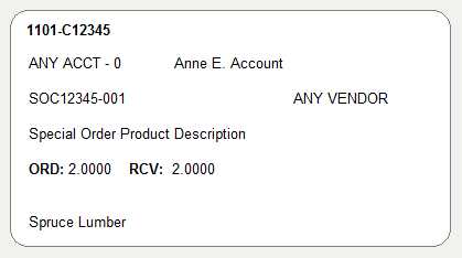 DYMO Special Order Label