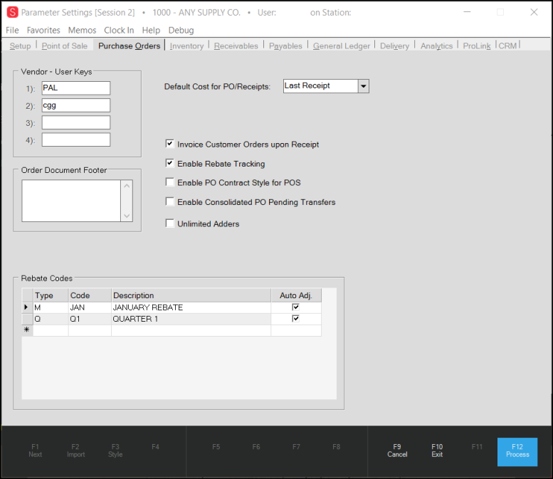 Parameters_Purchase_Orders