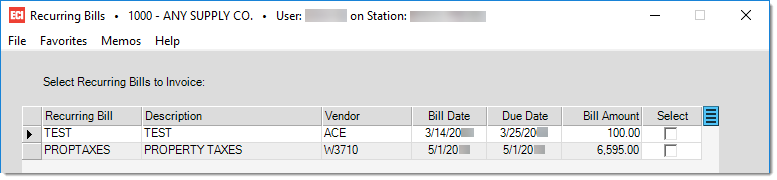 Payables_Utilities_CopyRecurringBills