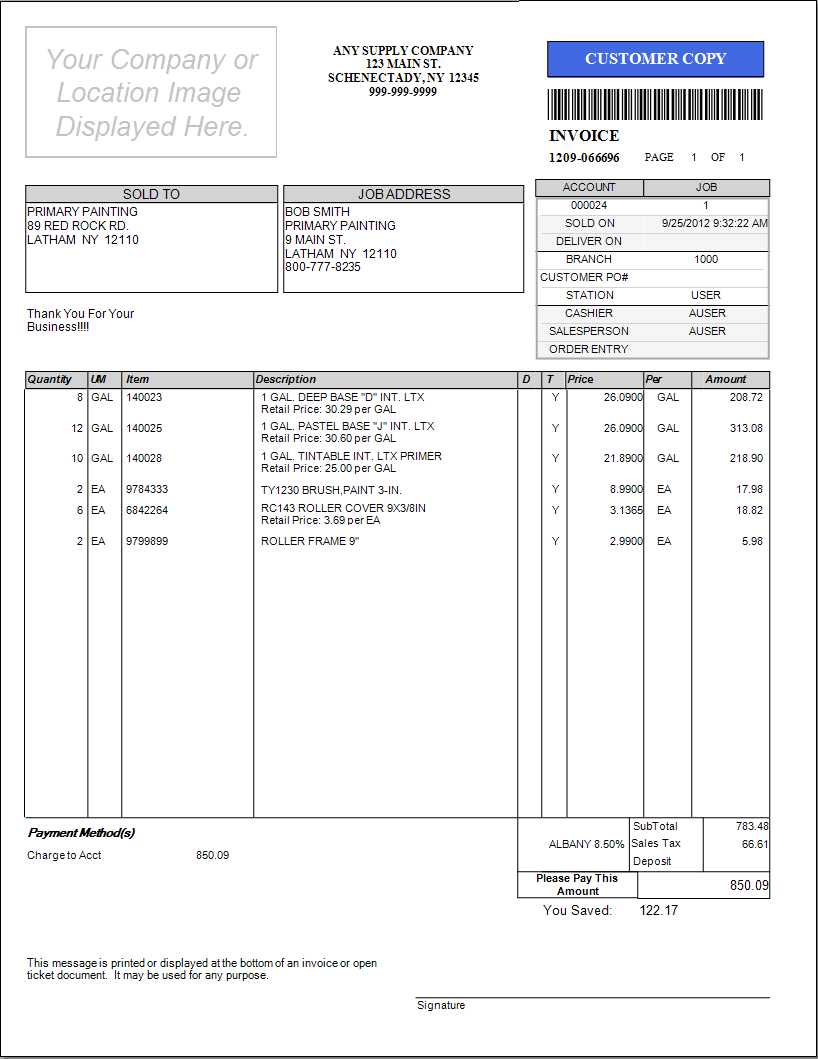 PS Invoices: Savings Style