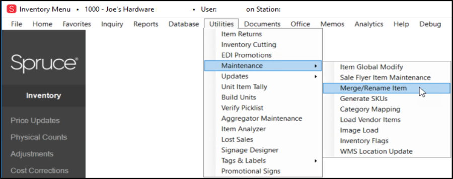 Utilities_Inventory_Maintenance_MergeMenu