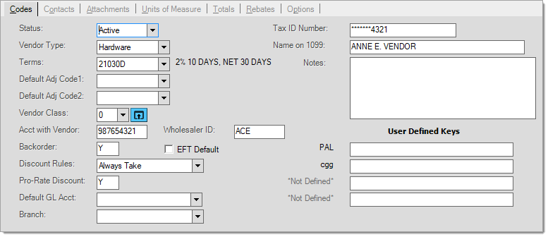 Vendor_Maintenance_Codes