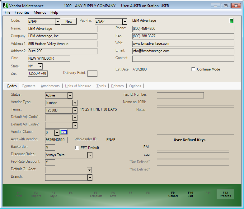 Vendor_Maintenance_LBM_Advantage